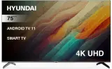 Телевизор LED Hyundai 75" H-LED75BU7006 Android TV Frameless черный 4K Ultra HD 60Hz DVB-T DVB-T2 DVB-C DVB-S DVB-S2 USB WiFi Smart TV Image
