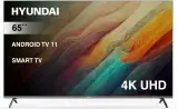 Телевизор LED Hyundai 65" H-LED65BU7006 Android TV Frameless Metal черный/серебристый 4K Ultra HD 60Hz DVB-T DVB-T2 DVB-C DVB-S DVB-S2 USB WiFi Smart TV Image