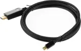 Кабель аудио-видео Buro MDP-DP miniDisplayport (m)/DisplayPort (m) 1.5м. позолоч.конт. черный Image
