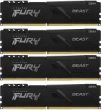 Память DDR4 4x32GB 3200MHz Kingston KF432C16BBK4/128 Fury Beast Black RTL Gaming PC4-25600 CL16 DIMM 288-pin 1.35В dual rank с радиатором Ret Image