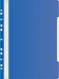 Папка-скоросшиватель Бюрократ PS-P20BLU A4 прозрач.верх.лист боков.перф. пластик синий Image