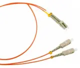 Патч-корд оптический Патч-корд оптический TWT, PVC, дуплексный, LC/UPC-SC/UPC, SM OS2, 2.0 м Image