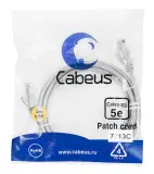 Cabeus PC-UTP-RJ45-Cat.5e-2m Патч-корд U/UTP, категория 5е, 2xRJ45/8p8c, неэкранированный, серый, PVC, 2м Image