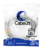 Cabeus PC-FTP-RJ45-Cat.5e-3m Патч-корд F/UTP, категория 5е, 2xRJ45/8p8c, экранированный, серый, PVC, 3м Image