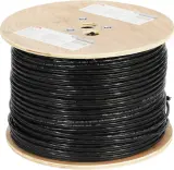 Кабель сетевой Buro UTP 4 пары cat5E solid 0.50мм Cu 305м черный outdoor стальной трос Image