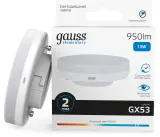 Лампа светодиодная Gauss Elementary 83833 13Вт цок.:GX53 таблетка 180B 6500K св.свеч.бел.хол. GX53 (упак.:1шт) Image