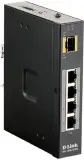 Коммутатор D-Link DIS-100G-5PSW/A1A, L2 Unmanaged Industrial Switch with 4 10/100/1000Base-T ports and 1 1000Base-X SFP ports (4 PoE ports 802.3af/802.3at (30 W), PoE Budget 120 W)2K Mac address, Jumbo Frame 9K Image