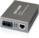 Сетевое оборудование TP-Link MC210CS, Медиаконвертер 10/100/1000 Мбит/с RJ45 - 1000 Мбит/с разъём SC (одномодовый), полнодуплексный, до 20 км, переключающийся адаптер питания, возможность установки в шасси TL-MC1400 Image