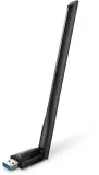 TP-Link Archer T3U Plus, AC1300 Двухдиапазонный Wi Fi USB адаптер высокого усиления, до 400 Мбит/с на 2,4 ГГц + до 867 Мбит/с на 5 ГГц, 1 внешняя антенна, USB 3.0 Image