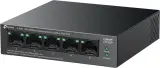 Сетевое оборудование TP-Link LS105LP, Настольный коммутатор с 5 портами 10/100 Мбит/с (4 порта PoE), 802.3af, бюджет PoE — 41 Вт, до 250 метров Image