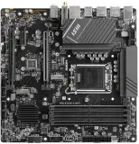 Материнская плата MSI PRO B760M-A WIFI Soc-1700 Intel B760 4xDDR5 mATX AC`97 8ch(7.1) 2.5Gg+HDMI+DP Image