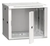 Шкаф коммутационный ITK Linea W (LWR3-09U64-GF) настенный 9U 600x450мм пер.дв.стекл 90кг серый 350мм 24кг 200град. 500мм IP20 IK08 сталь Image