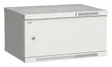 Шкаф коммутационный ITK Linea WE (LWE3-06U64-MF) настенный 6U 600x450мм пер.дв.металл 50кг серый 400мм 200град. 320мм IP20 сталь Image