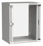Шкаф коммутационный ITK Linea WE (LWE3-15U64-GF) настенный 15U 600x450мм пер.дв.стекл 50кг серый 400мм 200град. 715мм IP20 сталь Image