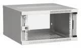 Шкаф коммутационный ITK Linea WE (LWE3-06U66-GF) настенный 6U 600x600мм пер.дв.стекл направл.под закл.гайки 50кг серый 550мм 14.3кг 200град. 320мм IP20 IK08 сталь Image
