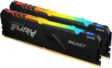 Память DDR4 2x16GB 3200MHz Kingston KF432C16BB12AK2/32 Fury Beast RGB RTL Gaming PC4-25600 CL16 DIMM 288-pin 1.35В dual rank с радиатором Ret Image