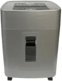 Шредер Office Kit SA375 серый/черный с автоподачей (секр.P-4) фрагменты 375лист. 42лтр. скрепки скобы пл.карты CD Image