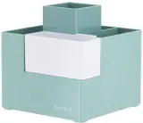 Подставка Deli EZ072GREEN Linfini 6отд. для письменных принадлежностей 120x120x123мм зеленый Image