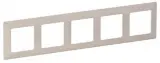 Рамка Legrand Valena Life 754045 накладная 5x горизонтальный монтаж поликарбонат слоновая кость Image