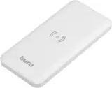Мобильный аккумулятор Buro BPW10E 10000mAh 2A беспров.зар. белый (BPW10E10PWT) Image