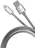 Кабель Premier 6-703M2 1.0S USB-A-Lightning (m) 1м серебристый пакет Image