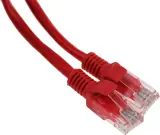 Патч-корд Premier PP12-1M/R 1000Гбит/с UTP 4 пары cat5E CCA molded 1м красный RJ-45 (m)-RJ-45 (m) Image
