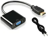 Переходник аудио-видео Premier 5-983 HDMI (m)/VGA (f)/Jack 3.5 (f) 0.15м. черный Image