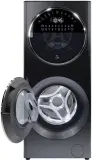 Стиральная машина Lex LWM10714LuxIDD класс: A+++ загр.фронтальная макс.:10кг (с сушкой) черный инвертер Image