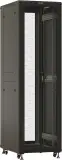 Шкаф коммутационный Hyperline (TTBR-4268-DD-RAL9004) напольный 42U 600x800мм пер.дв.перфор. задн.дв.перфор. 2 бок.пан. 800кг черный 710мм 2055мм IP20 сталь Image