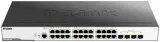 Коммутатор D-Link Managed L2 Switch 24x1000Base-T, 4x1000Base-X SFP, Surge 6KV, CLI, RJ45 Console, RPS, Dying Gasp Image