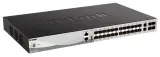 Коммутатор D-Link PROJ Managed L3 Stackable Switch 24x1000Base-X SFP, 2x10GBase-T, 4x10GBase-X SFP+, CLI, 1000Base-T Management, RJ45 Console, USB, RPS, Dying Gasp Image
