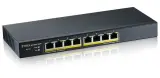Коммутатор Smart L2 коммутатор PoE+ Zyxel GS1900-8HP, 8xGE PoE+, настольный, бесшумный, бюджет PoE 70 Вт Image