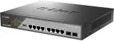 Коммутатор D-Link Smart L2 Surveillance Switch 8х1000Base-T PoE 802.3bt 90W, 2x1000Base-X SFP, PoE Budget 242W, Long-range PoE up to 250m Image
