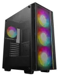 Deepcool MATREXX 55 MESH V4 без БП, боковое окно (закаленное стекло), 3xARGB LED 140мм вентилятора спереди, 1xARGB LED 120мм вентилятор сзади, черный, ATX Image