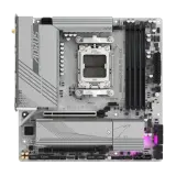 GIGABYTE B650M AORUS ELITE AX ICE, AM5, B650, 4*DDR5, DP+HDMI,  4 SATA 6 Гб/с, M2, Audio, USB 3.2, USB 2.0, mATX Image