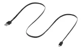 Кабель SunWind USB (m)-micro USB (m) 1м черный плоский Image