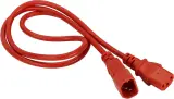 Кабель Lanmaster LAN-PP13/14-0.5-RD C13-С14 проводник.:3x0.75мм2 0.5м 220В 10А (упак.:1шт) красный Image