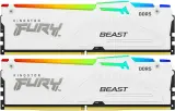 Память DDR5 2x32GB 6000MHz Kingston KF560C36BWEAK2-64 Fury Beast White Expo RTL PC5-48000 CL36 DIMM 288-pin 1.35В dual rank Ret Image