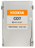 KIOXIA Enterprise SSD 2,5"(SFF/U.2), CD7-R, 3840GB, NVMe 1.4/PCIe 4.0 1x4, R6650/W3200MB/s, IOPS(R4K) 1100K/180K, MTTF 2,5M, 1DWPD/5Y (Read Intensive), TLC BiCS Flash™ Image