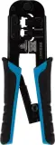 Инструмент обжимной Rexant HT-568R 12-3432-1 для RJ-45/RJ-12/RJ-11 (упак:1шт) черный/синий Image