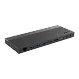Док-станция Docking Station WAVLINK USB-C GEN2 4K Universal /100W PowerDelivery Include 20V/6.5A Power Adapter/ 4xUSB3.0/1xUSB C/2xDP 4K 60HZ/1xHDMI 4K 60HZ/1xGigabit LAN/1xAudio In/Out/1xSD/Micro SD CardReader Image