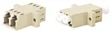 Адаптер Hyperline FA-P11Z-DLC/DLC-N/WH-BG проходн.LC дупл. 50/125 OM2 бежевый (упак.:1шт)