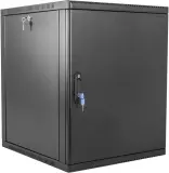 ЦМО Шкаф телекоммуникационный настенный сварной 6U (600  350) съёмные стенки, дверь металл, чёрный Image