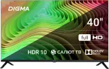 Телевизор LED Digma 40" DM-LED40SBB36 Салют ТВ Frameless Metal черный/черный FULL HD 60Hz DVB-T DVB-T2 DVB-C DVB-S DVB-S2 USB WiFi Smart TV Image