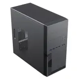 корпус MiniTower Powerman ES555 Black PM-450ATX  U3*2+TypeC*2+2*combo Audio; intrusion switch; power button lock; Extra 2xHDD cage; plastic screwless parts  mATX Image