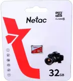 Носитель информации Netac P500 ECO 32GB MicroSDHC C10 up to 80MB/s, retail pack card only Image