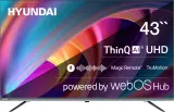 Телевизор LED Hyundai 43" H-LED43BU7100 WebOS Frameless Metal серый 4K Ultra HD 60Hz MEMC DVB-T DVB-T2 DVB-C DVB-S DVB-S2 USB WiFi Smart TV Image