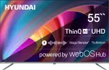Телевизор LED Hyundai 55" H-LED55BU7100 WebOS Frameless Metal серый 4K Ultra HD 60Hz MEMC DVB-T DVB-T2 DVB-C DVB-S DVB-S2 USB WiFi Smart TV Image
