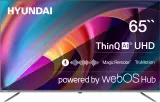 Телевизор LED Hyundai 65" H-LED65BU7100 WebOS Frameless Metal серый 4K Ultra HD 60Hz MEMC DVB-T DVB-T2 DVB-C DVB-S DVB-S2 USB WiFi Smart TV Image