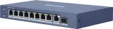 Коммутатор Hikvision DS-3E0510P-E/M 9x1Гбит/с 1SFP 8PoE 58W неуправляемый Image